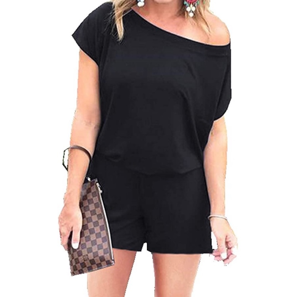 NWT Murimia black romper off the shoulder